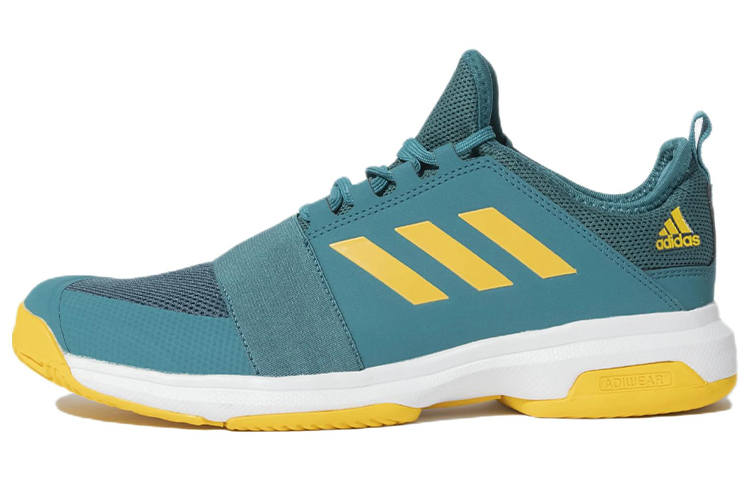 Adidas Adidas Divo Comfortable And Breathable Slip Resistant Abrasion Resistant Low top Tennis Shoes Men's Blue Yellow