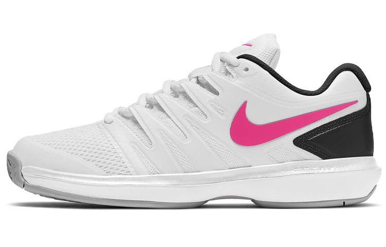 Nike Nike Air Zoom Prestige Cushioning Slip Resistant Low top Tennis Shoes Women's White Pink Black