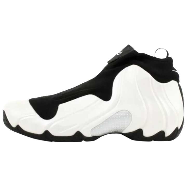 Nike Nike Air Flightposite Slip Resistant Mid top Basketball Shoes Men's Black White