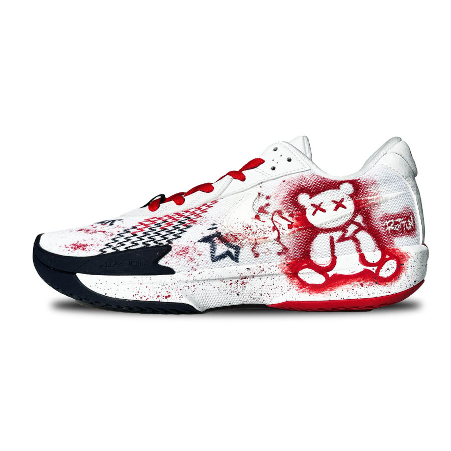 Nike Nike Air Zoom G.T. Cut Academy Cushioning, Wear Resistant Low top Basketball Shoes Men's White Red