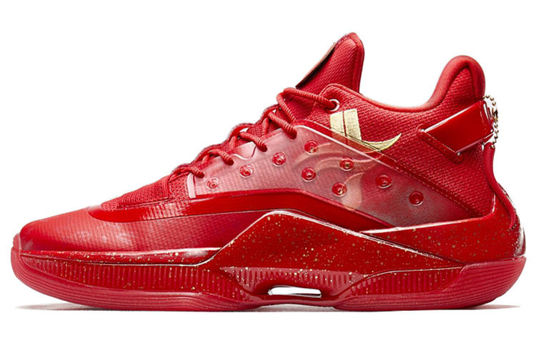 XTEP Levitation 4 Jeremy Lin Tactical Boots Non slip Lightweight Low top Performance Basketball Shoes Men's China Red