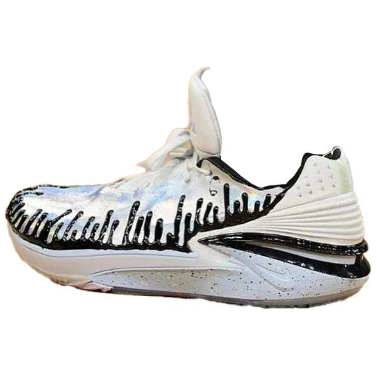 Nike Nike Air Zoom G.T. Cut 2 Cushioning Slip Resistant Abrasion Resistant Grip Low top Basketball Shoes Men's Silver Black