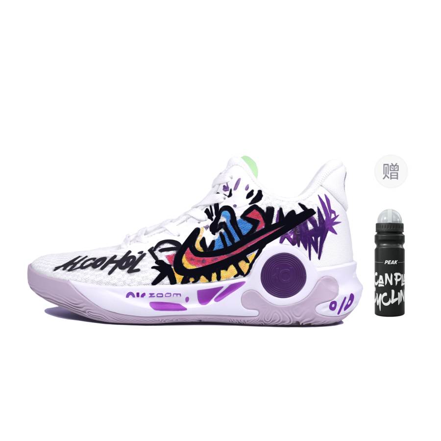 Nike Nike KD Trey 5 IX Abrasion Resistant Abrasion Resistant Mid top Vintage Basketball Shoes Unisex White Purple