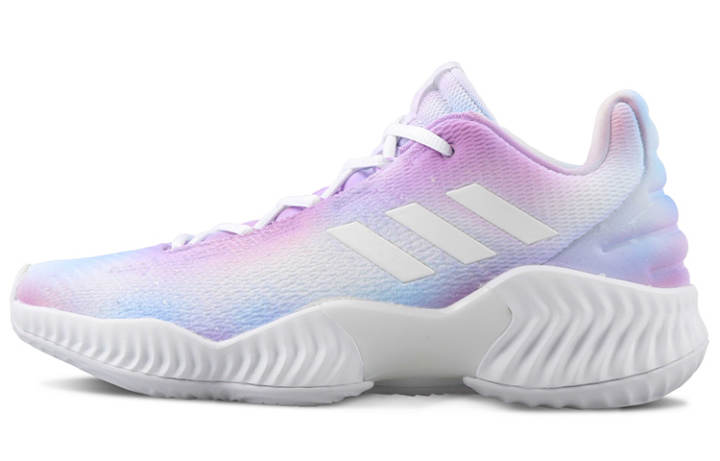 Adidas Adidas Pro Bounce 2018 Comfortable Fabric Slip Resistant Abrasion Resistant Slip Resistant Abrasion Resistant Low top