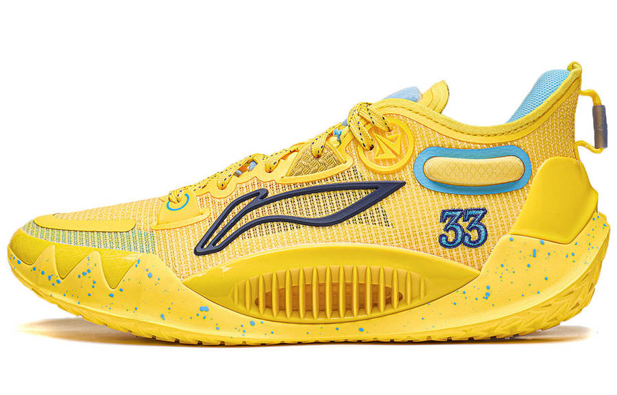 Li-Ning Li Ning JB1 University Slip Resistant, Abrasion Resistant, Breathable Low top Basketball Shoes Men's Radiant Yellow