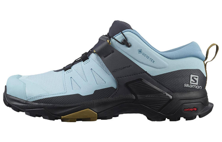SALOMON X Ultra 4 Fabric Comfortable Abrasion Resistant Low top Mountaineering & Hiking Shoes Women's Blue Black