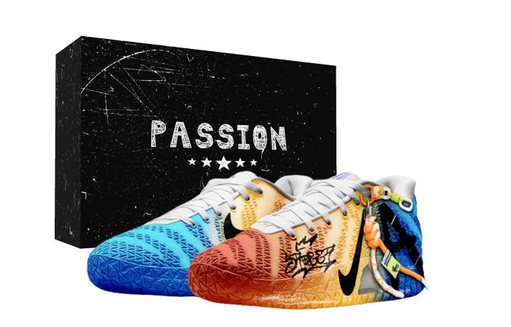 Nike Nike Ja Morant 3 Graffiti Lock Box Low top Basketball Shoes Unisex Orange Blue