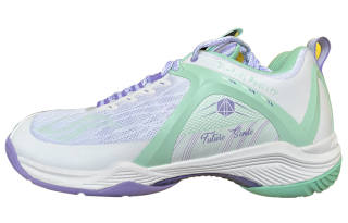 BONNY Future Realm 2 Comfortable Slip Resistant Abrasion Resistant Low top Badminton Shoes Unisex White