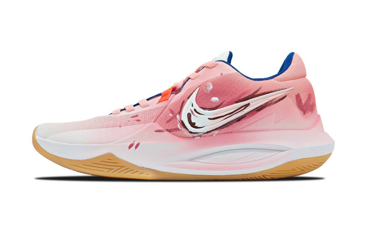 Nike Nike Precision 6 Abrasion Resistant Abrasion Resistant Low top Basketball Shoes Men's Pink White