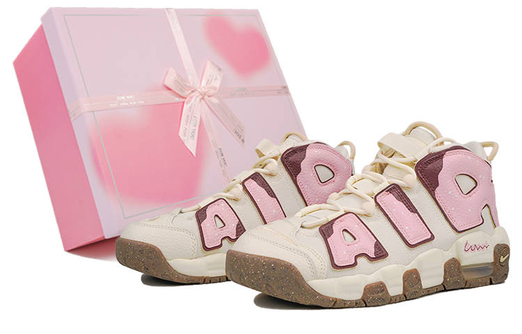 Nike Nike Air More Uptempo Vintage Basketball Shoes Women's Mid Top Brown