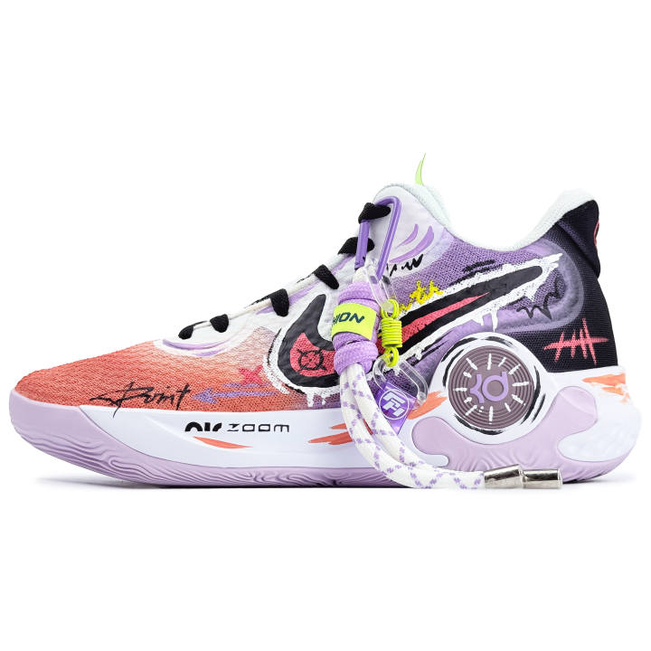 Nike Nike KD Trey 5 IX Mid top Vintage Basketball Shoes Men's Red Purple
