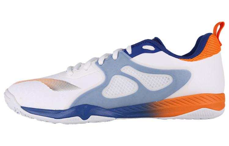 Li-Ning Li Ning Slip Resistant, Abrasion Resistant, Breathable Low top Training Shoes Unisex White Blue Orange