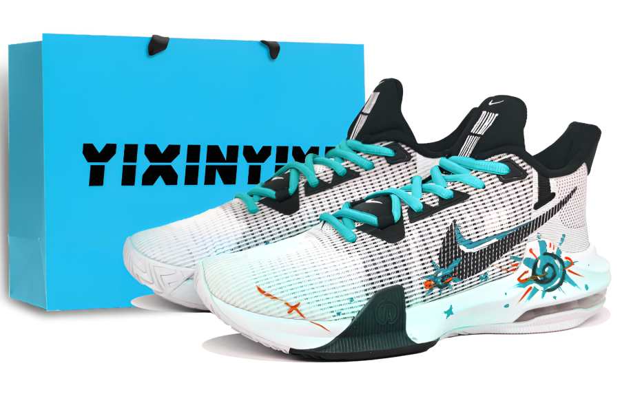 Nike Nike Air Max Impact 3 Slip Resistant Abrasion Resistant Low top Basketball Shoes Men's Aurora Blue