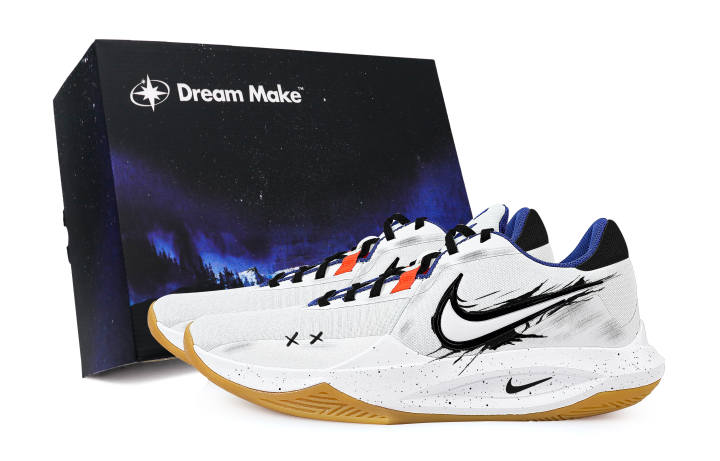 Nike Nike Precision 6 Slip Resistant Abrasion Resistant Low top Basketball Shoes Men's White