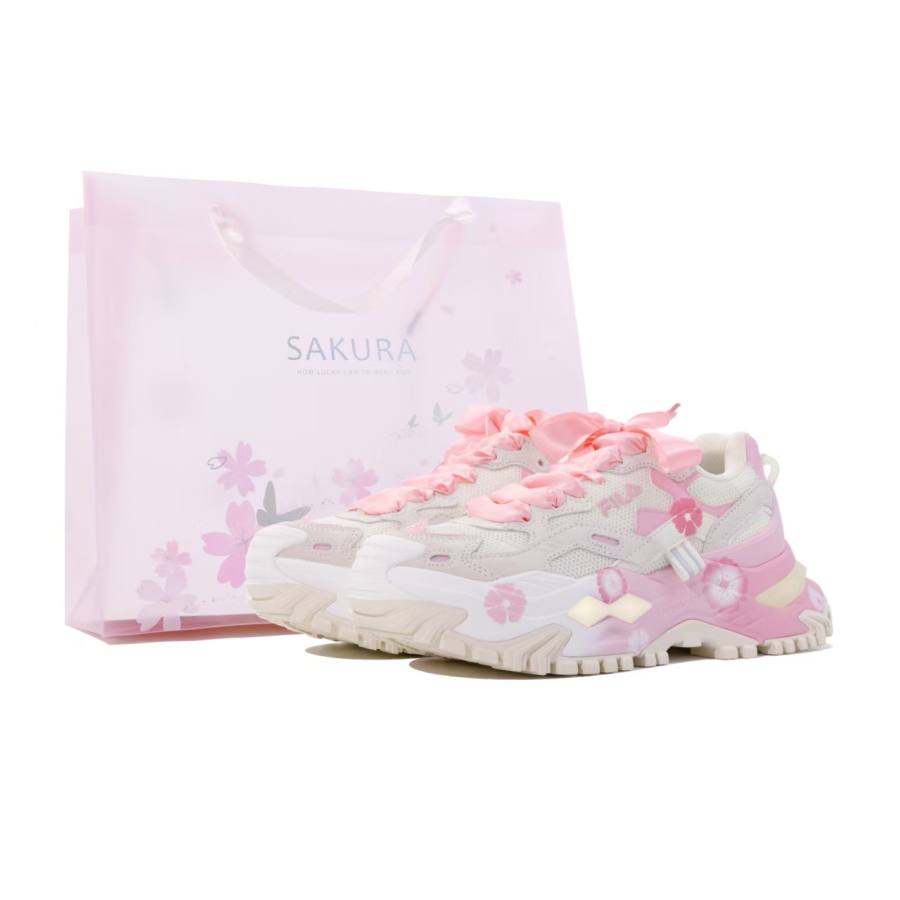FILA FUSION Bianco Sakura Shadow Dream, Mirage Beast Mesh, Textile