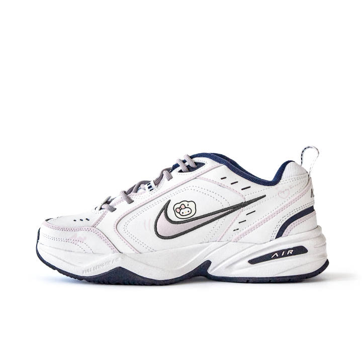 Nike Nike Air Monarch 4 Slip Resistant Abrasion Resistant Low top Chunky Sneakers Unisex White Pink