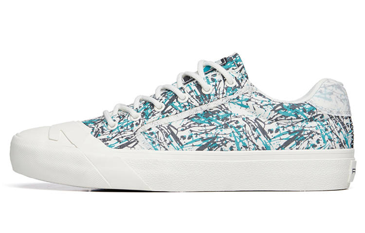 Anta Slip Resistant Abrasion Resistant Low top Canvas Shoes Women's White Green