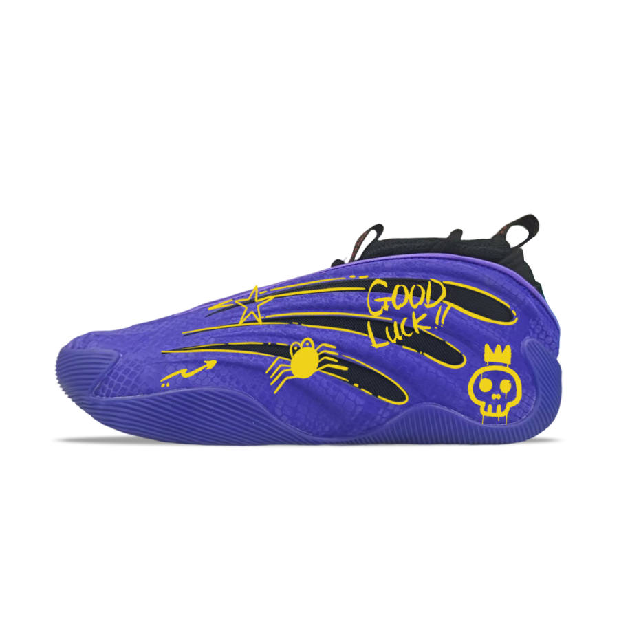 Adidas Adidas Harden Vol.9 Abrasion Resistant Abrasion Resistant Mid top Basketball Shoes Men's Purple Black