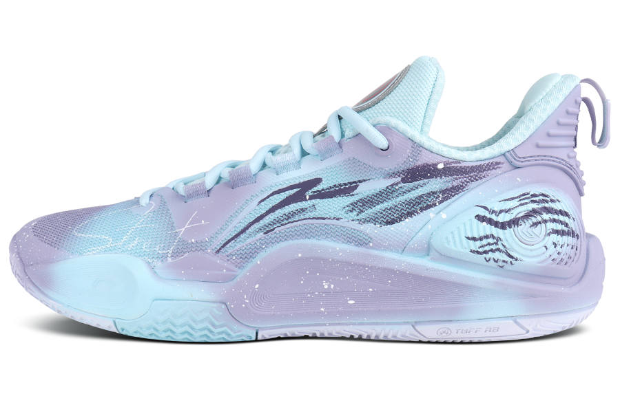 Li-Ning Li Ning Speed 9 Slip Resistant, Abrasion Resistant, Rebound Low top Basketball Shoes Men's Blue Purple