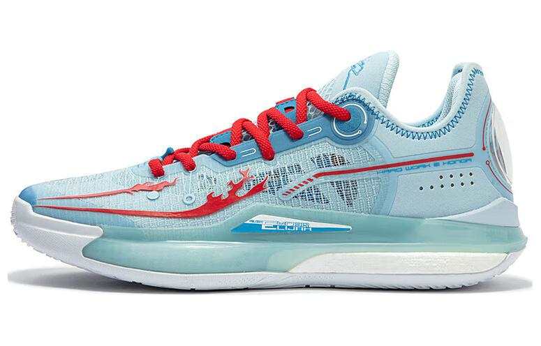 361° DVD2 Basketball Shoes Men's Low Top Glacier Blue/Virtual Red