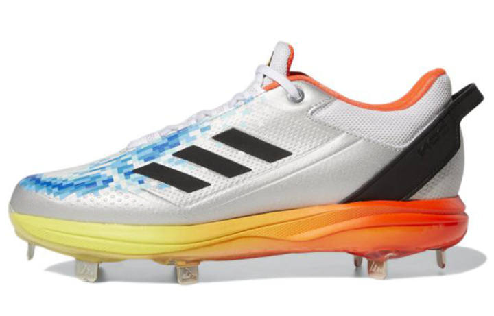 Adidas Adidas Icon 7 Ko Cleats Abrasion Resistant Low top Training Shoes Men's White Black Orange