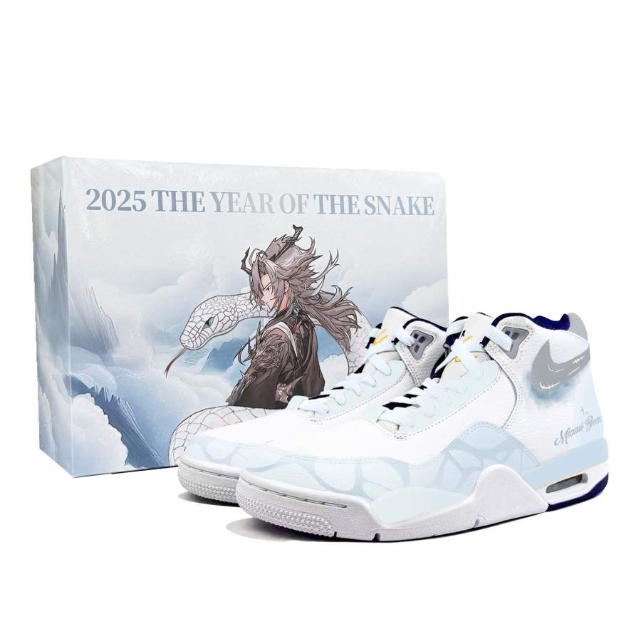 Nike Nike Flight Legacy Mid top Vintage Basketball Shoes Men's Blue