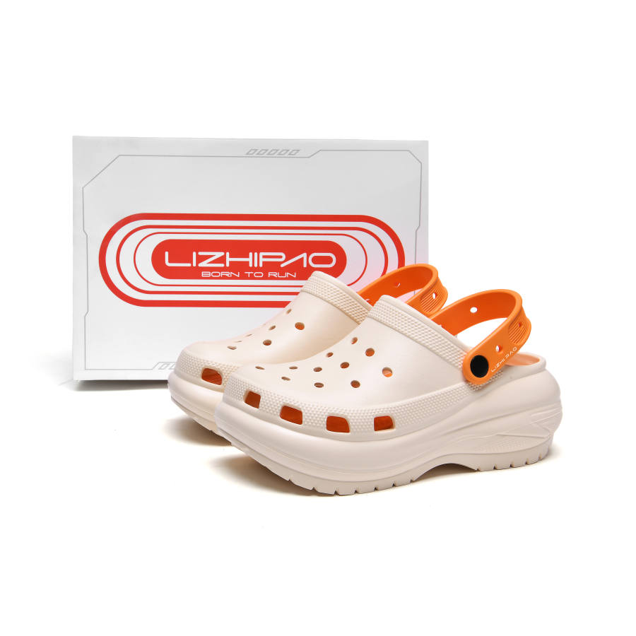 LIZHIPAO Clogs Women's Beige Orange