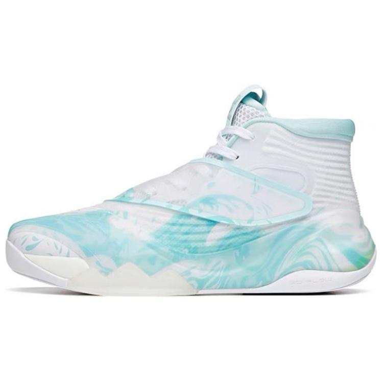ANTA KT6 Basketball Shoes Men's High Top White/Blue