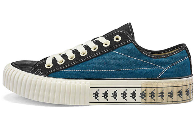 Kappa Canvas Shoes Unisex Low Top Black Blue