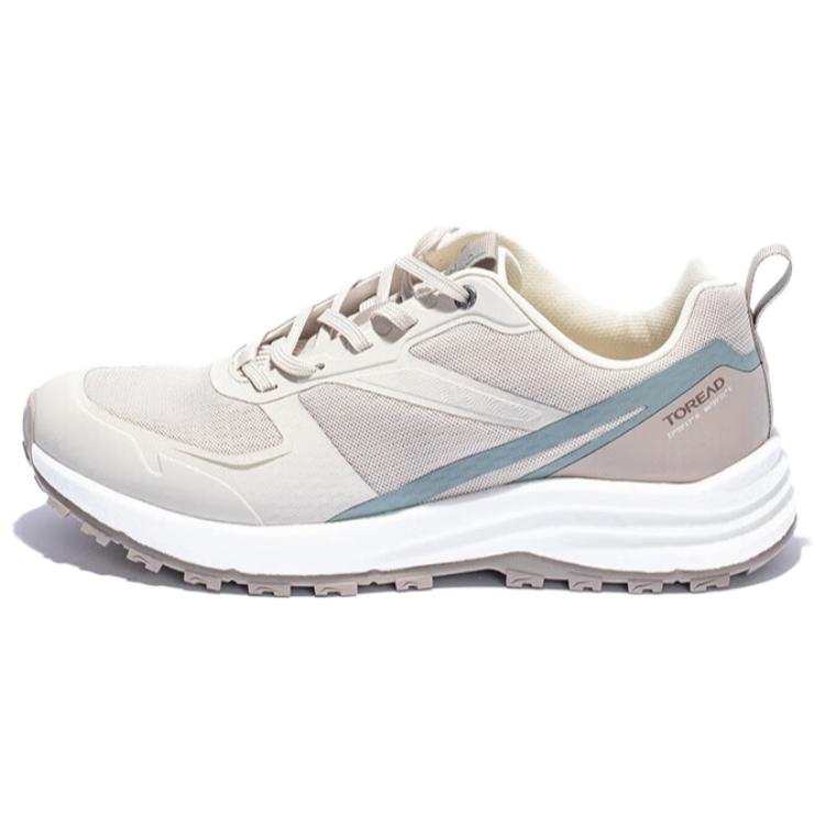 TOREAD Outdoor Sports Slip Resistant, Breathable, Lightweight Low top Hiking Shoes Men's Ecru