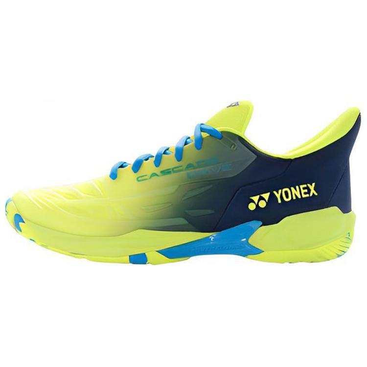 YONEX Cushioning Slip Resistant Low top Badminton Shoes Unisex Blue Yellow
