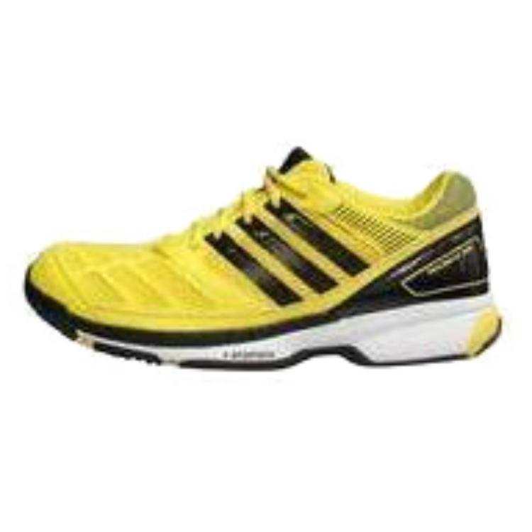 Adidas Adidas Cushioning, Wear Resistant Low top Badminton Shoes Men's Yellow Black