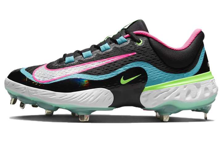Nike Nike Alpha Huarache Elite 4 Low 'Black Teal Pink'