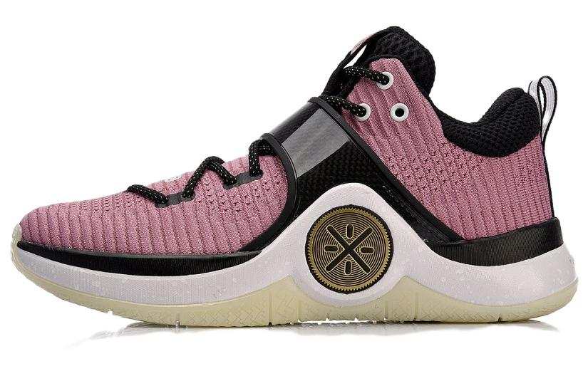 Li-Ning Li Ning WOW 6 Comfortable Non slip Lightweight Low top Basketball Shoes Men's Rose Pink