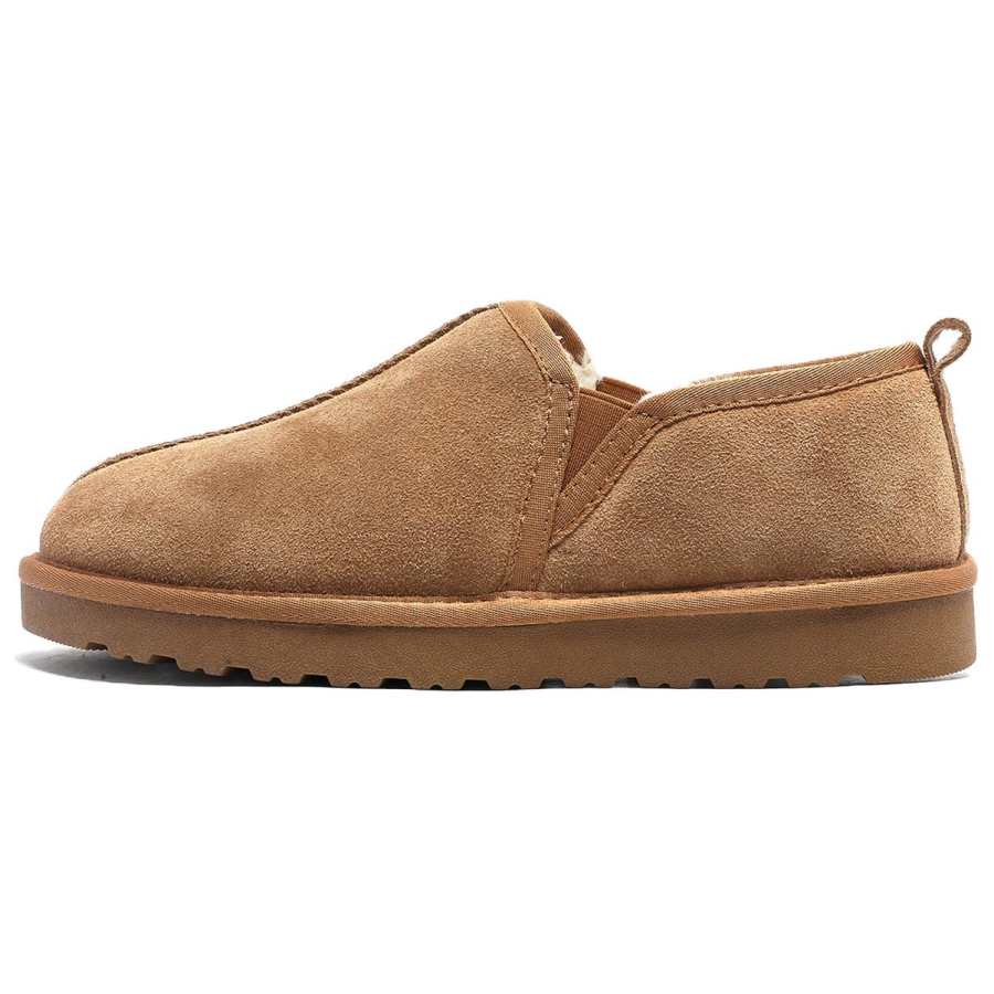 Warrior Slip on Shoes, Shearling Thickened And Fleece Lined, Low Top Insulated Shoes, Comfortable And Versatile