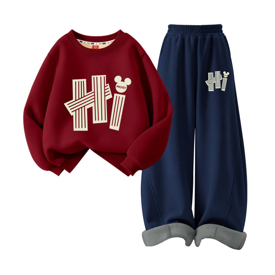Disney Kids Casual Sportswear Crew Neck Moderate