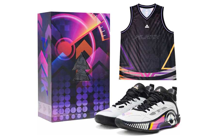 PEAK Flash 5 Taichi Slip Resistant Abrasion Resistant Low top Basketball Shoes Men's White Gray Box Included