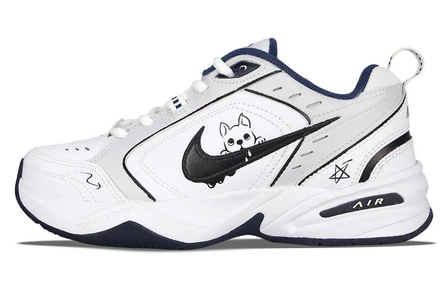 Nike Nike Air Monarch 4 Puppy Drooling Low top Chunky Sneakers Unisex Black White