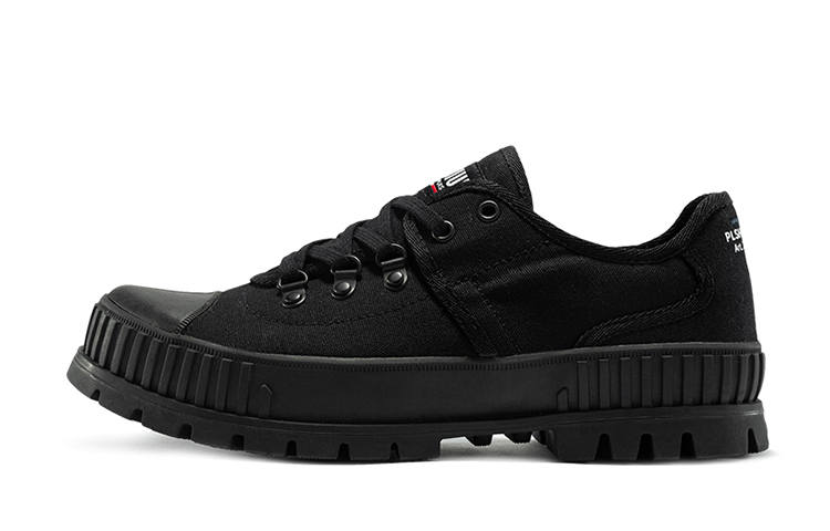 Palladium Canvas Shoes Unisex Low Top Black