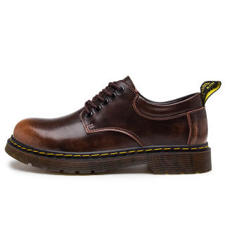 HEIWEILU Cow Split Leather Casual Shoes Men's
