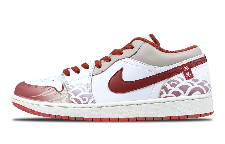 Jordan Jordan Air Jordan 1 Blessing Surrounds Year Of The Snake Leather Abrasion Resistant Abrasion Resistant Low top
