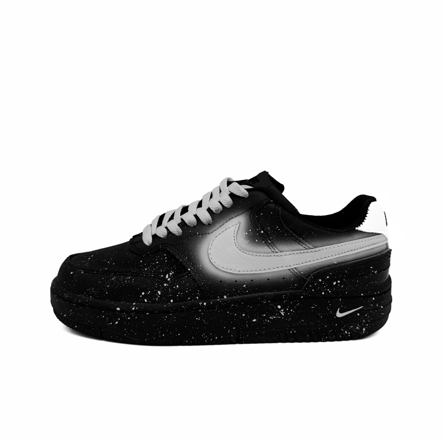 Nike Nike Gamma Force Leather Slip Resistant Abrasion Resistant Low top Skateboard Shoes Women's Black White