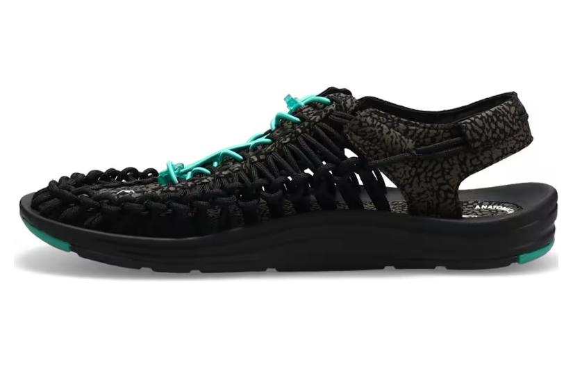 Keen x ATMOS Uneek River Trekking Shoes Men's Black Turquoise