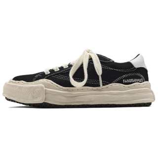 FANGSANHUO Abrasion Resistant Breathable Low top Canvas Shoes Unisex Black