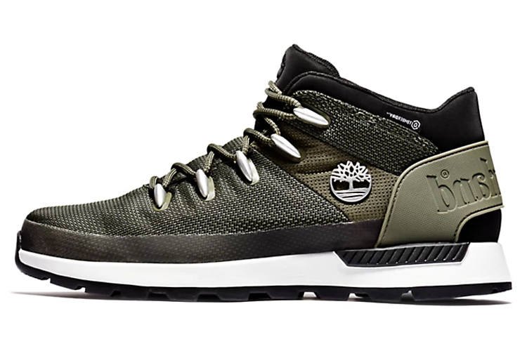 Timberland Sprint Trekker Mountaineering & Hiking Shoes Men's Mid Top Green/Black/White
