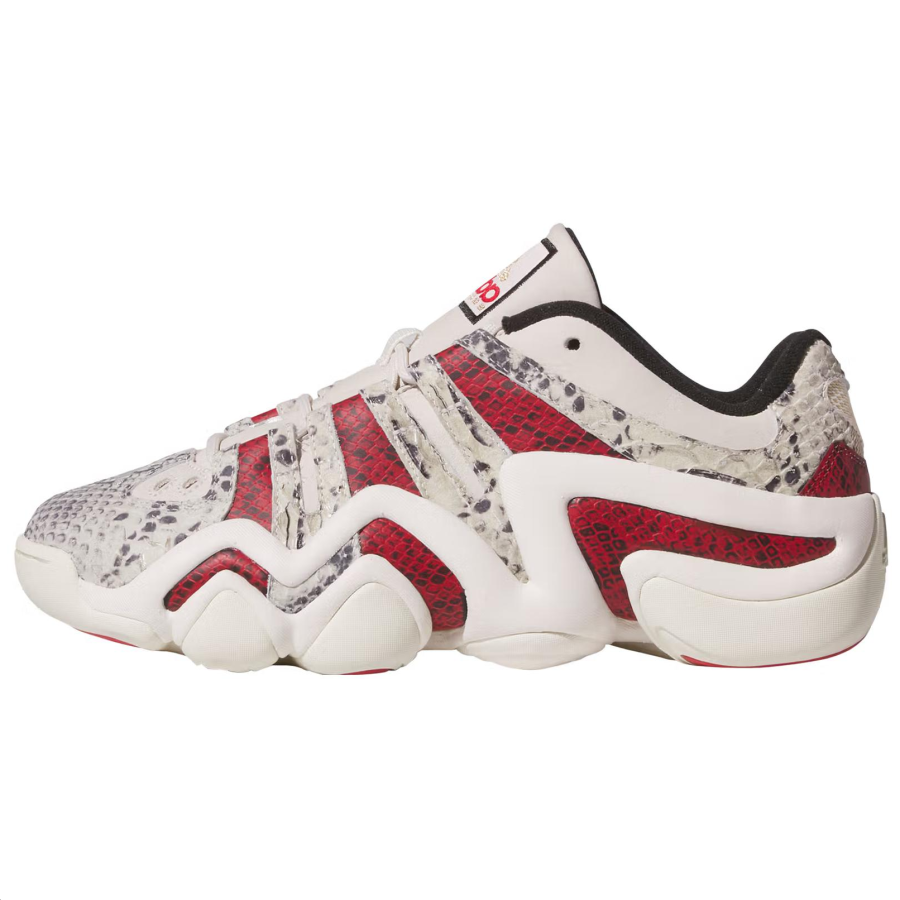Adidas Adidas Crazy 8 Slip Resistant Abrasion Resistant Low top Basketball Shoes Unisex Beige Red