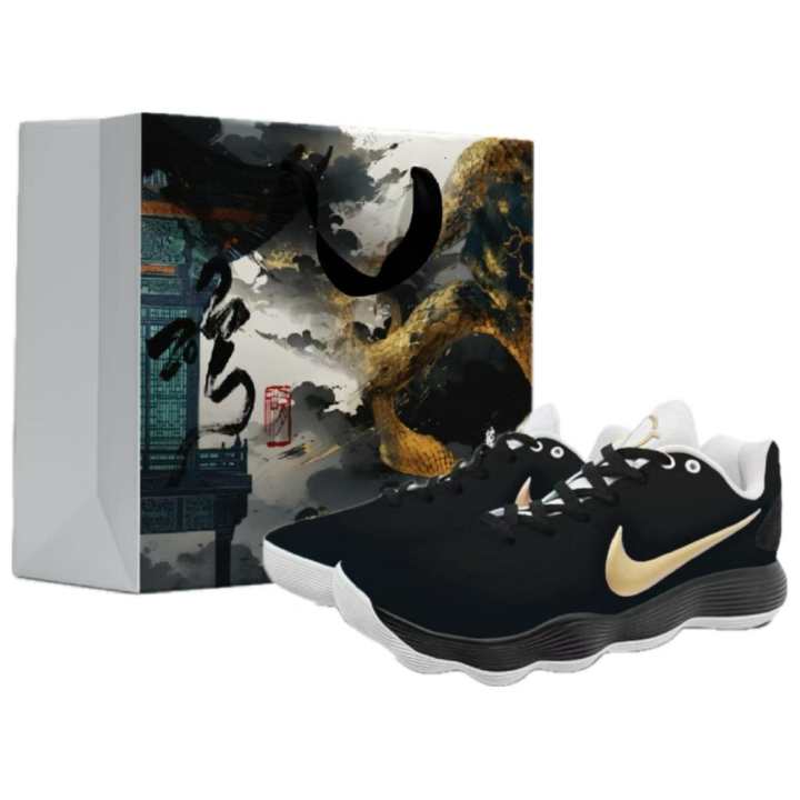 Nike Nike Hyperdunk 2017 Slip Resistant Abrasion Resistant Low top Basketball Shoes Men's Black