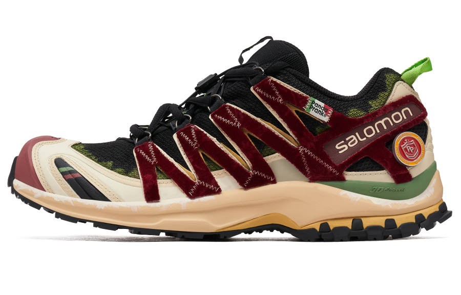 SALOMON XA Pro 3D ADV Slip Resistant Abrasion Resistant Low top Mountaineering Shoes Unisex Brown Red