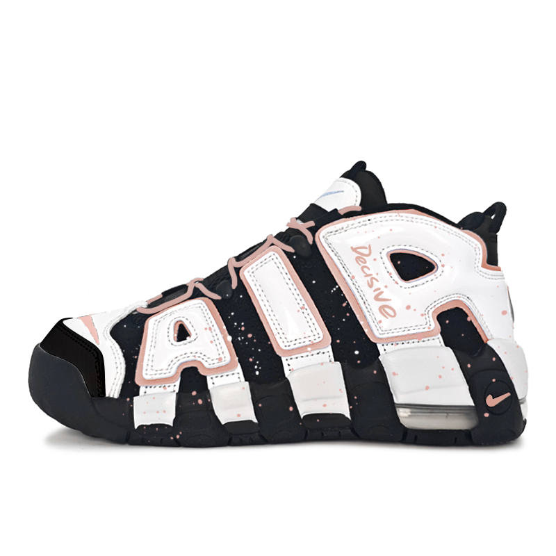 Nike Nike Air More Uptempo GS Night Cherry Elf Cushioning Mid top Vintage Basketball Shoes Women's