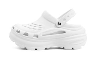 GOTO Bibo Clogs Women's Iridescent White